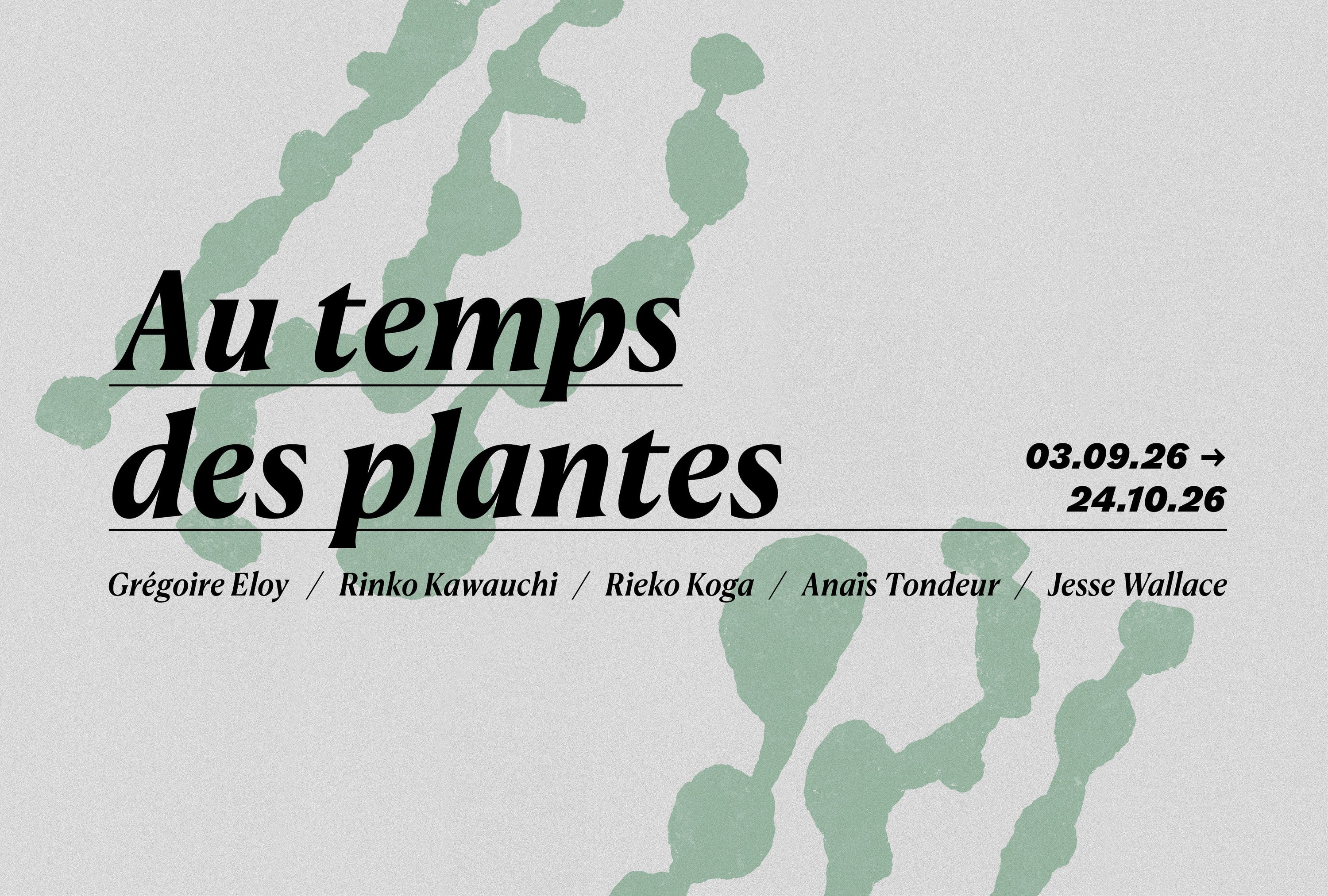 Au temps des plantes - Grégoire Eloy • Rinko Kawauchi •  Rieko Koga • Anaïs Tondeur • Jesse Wallace